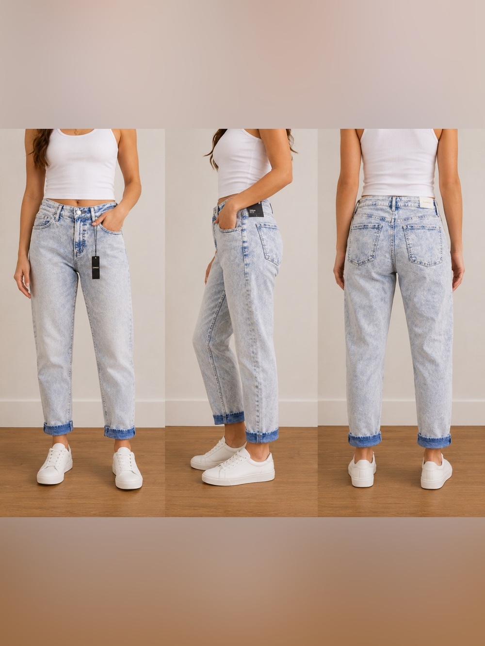 Express Boyfriend Mid Rise NWT